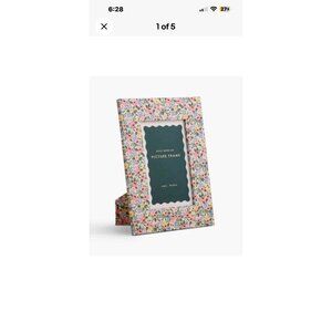 ORifle Paper Co Wrapped Picture Frame Rosa Pink Floral 4x6 w/Stand  ~ NEW